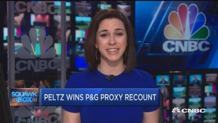 Nelson Peltz wins P&G proxy recount by razor thin margin
