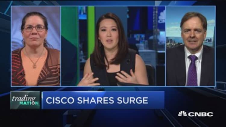 Trading Nation: Cisco shares surge