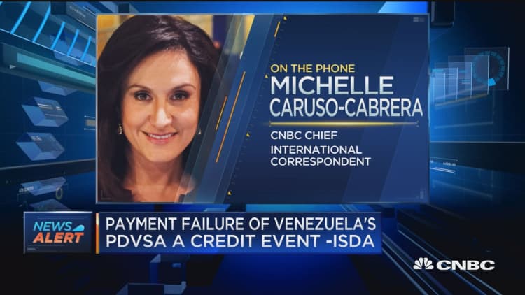 Payment failure of Venezuela's PDVSA a credit event