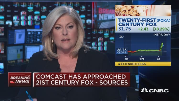 Comcast has approached 21st Century Fox: Report