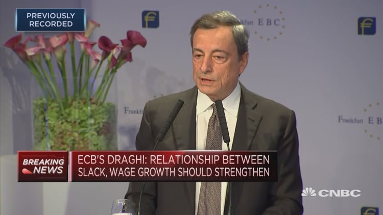Draghi: E-commerce not depressing inflation