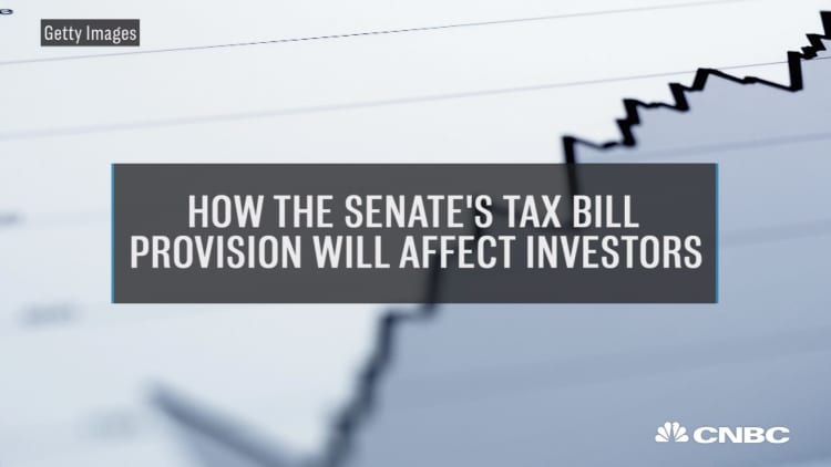 Tim Steffen discusses Senate tax bill provision that impacts investors