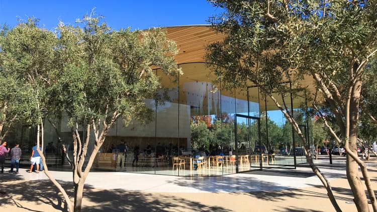 Apple has a new store on its spaceship campus with swag you can't get anywhere else