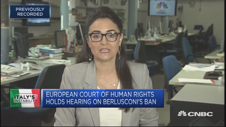 European Court of Human Rights holds hearing on Berlusconi's ban