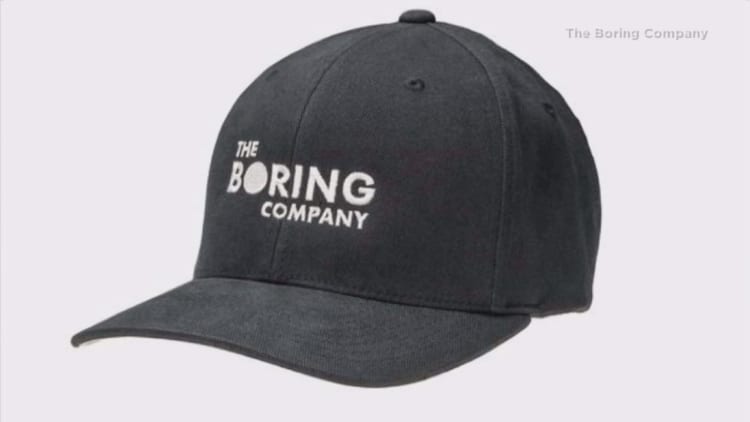 Elon Musk claims his Boring Co. tunneling firm has raised $300,000 by selling hats
