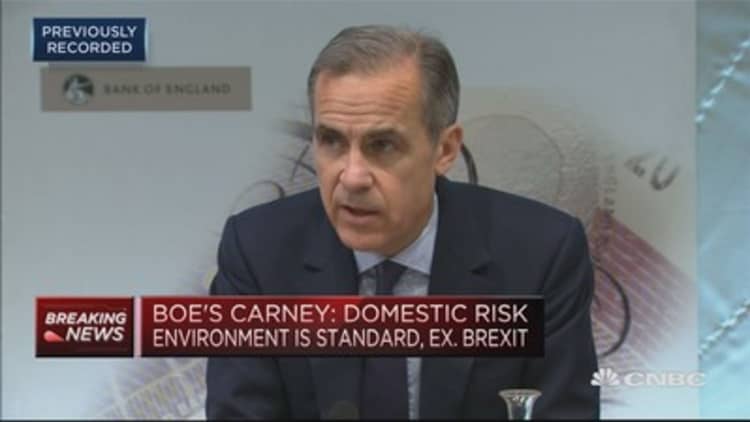 UK banks can withstand a 'disorderly' Brexit: BOE's Carney