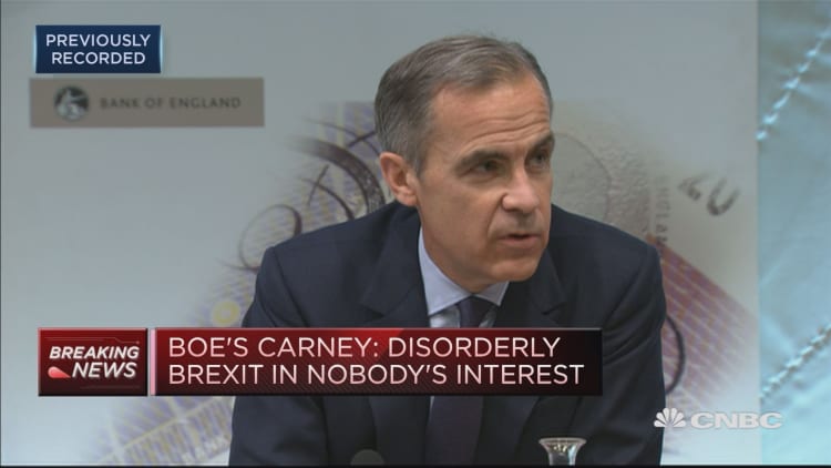 Looking at various challenges for UK if Brexit is 'disorderly': Mark Carney