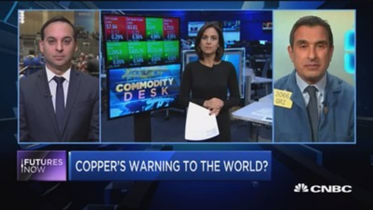 Copper's warning to the world?