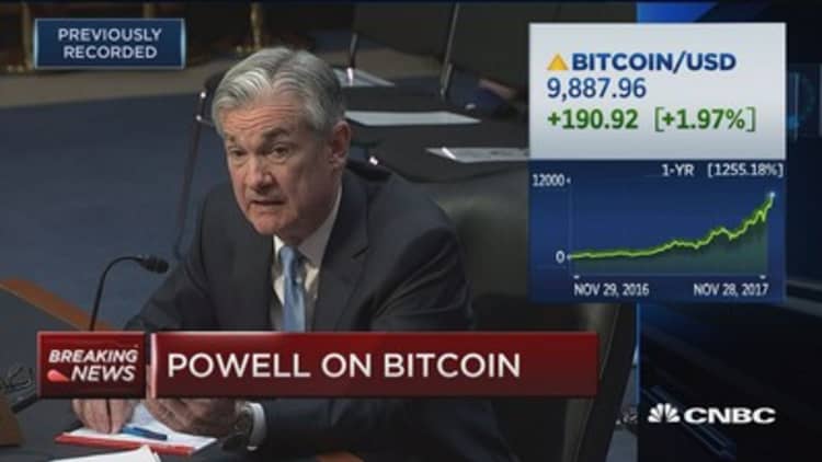 Bitcoin is still not big enough to destabilize an economy, Fed nominee Powell says