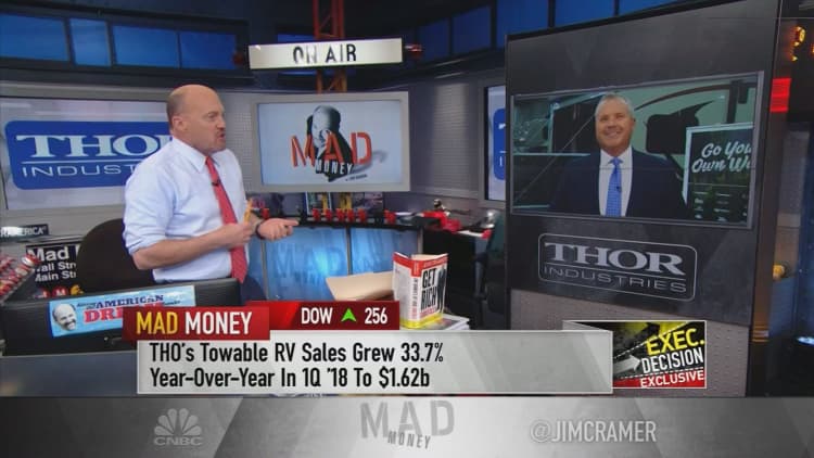 CEO of RV maker Thor Industries attributes stock's 13% rise to younger buyers, 'changing lifestyle'