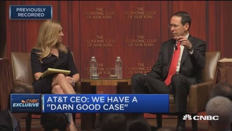 AT&T CEO Randall Stephenson: We see absolutely nothing in this case that's lawfully anti-competitive