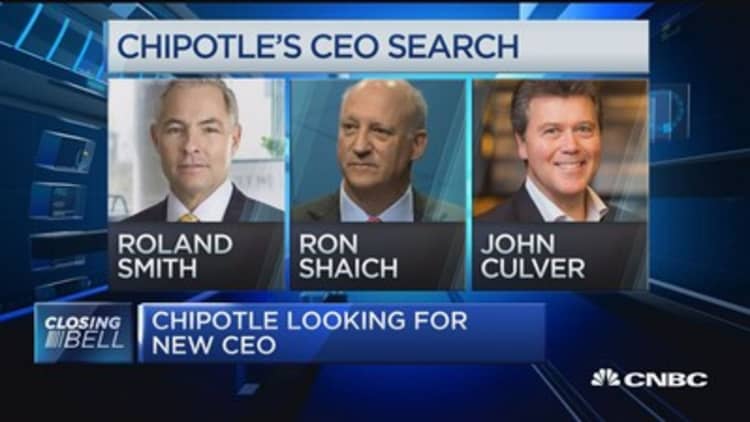 Chipotle stock up as company looks for new CEO
