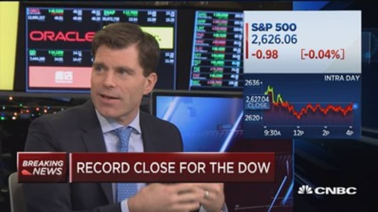 Record close for the Dow