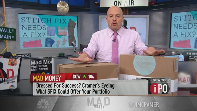 Cramer labels new IPO Stitch Fix 'too risky,' tells investors to avoid stock