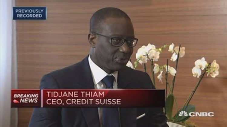 Wealth management business doing well: Credit Suisse CEO