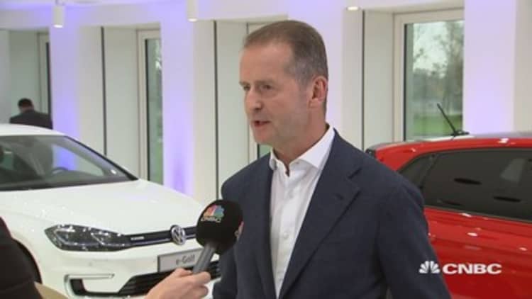New competitors will be 'challenging' for autos industry, says VW's Diess
