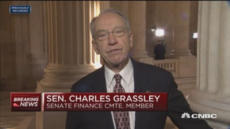 Sen. Grassley on tax bill: I believe accommodating changes get us to 52 votes