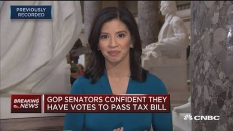GOP Senators confident they have votes to pass tax bill