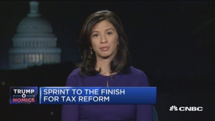 Sprint to the finish for tax reform