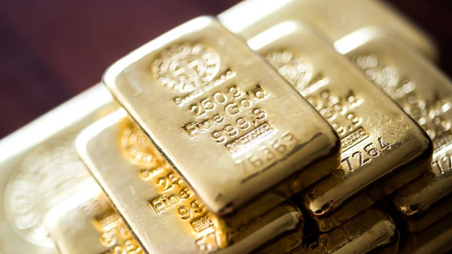 Gold bars at Solar Capital Gold Zrt. in Budapest, Hungary on March 10, 2016.