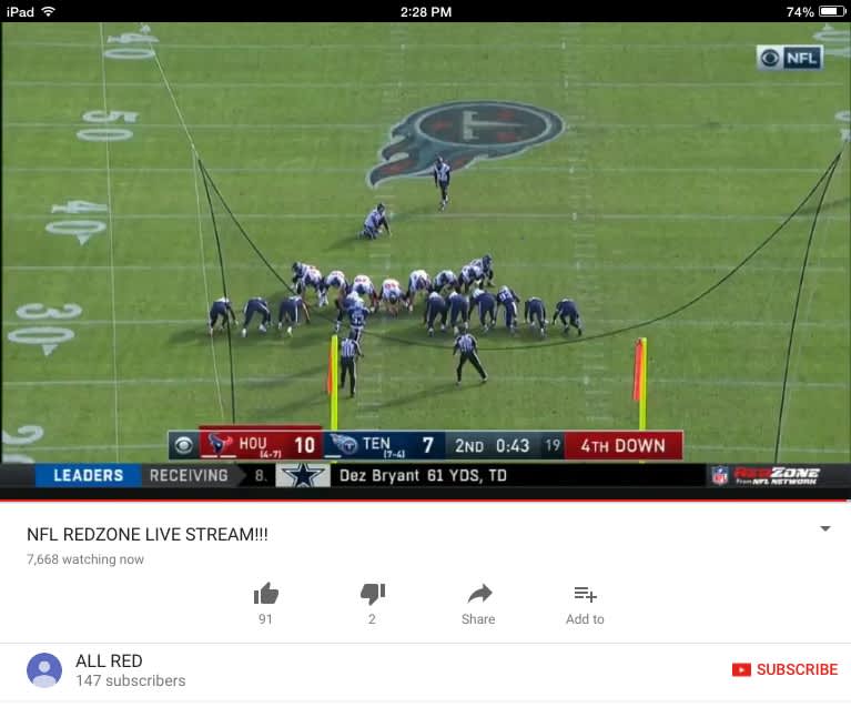 Pirated NFL games common on Facebook 