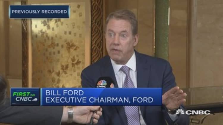 Ford pushing electric and autonomous vehicles, executive chairman says