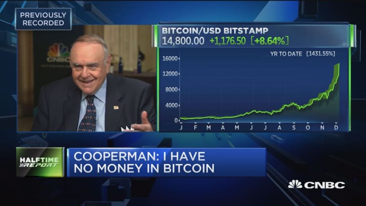 Billionaire investor Leon Cooperman: I have no money in bitcoin