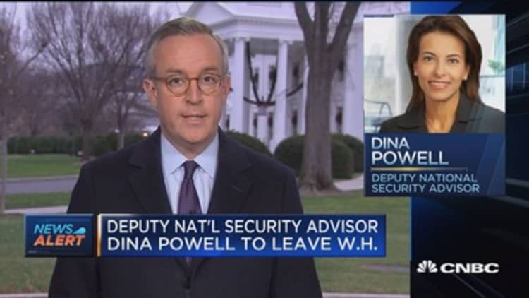 Deputy National Security Advisor Powell had planned to leave after a year