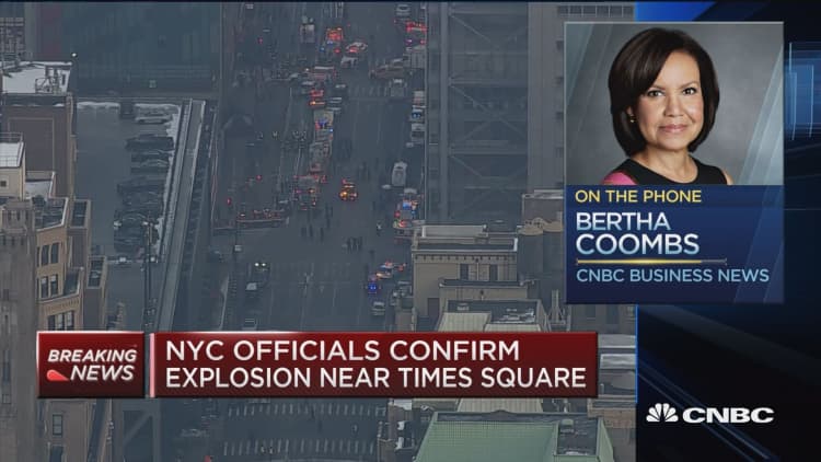 Authorities respond to explosion in midtown Manhattan