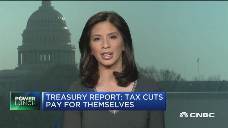 Treasury report: Tax cuts pay for themselves
