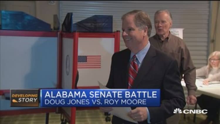 Alabama voters head to polls in high-stakes Senate election