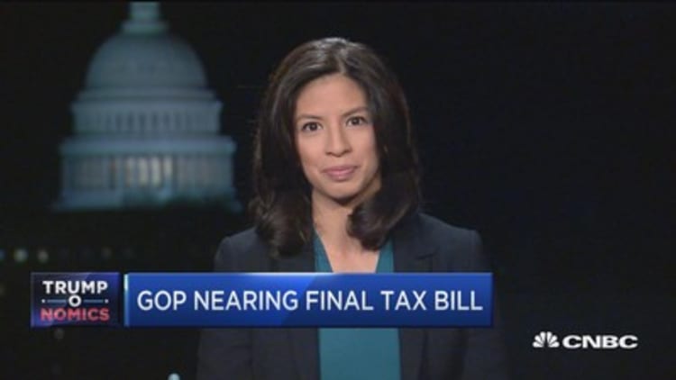 GOP tax bill nears final version
