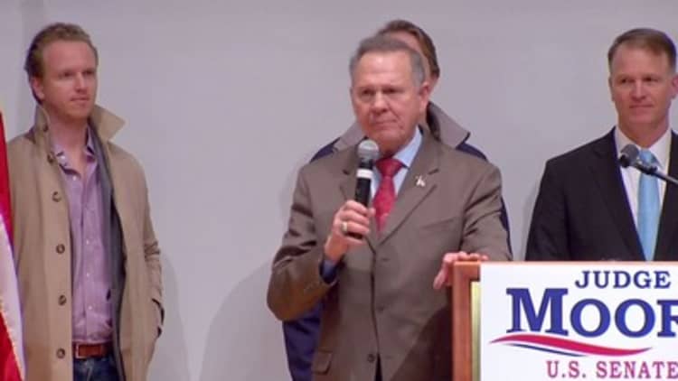 Roy Moore refuses to concede Alabama Senate race