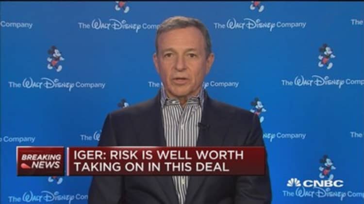 Disney CEO Bob Iger:  Fox risk 'well worth taking on'