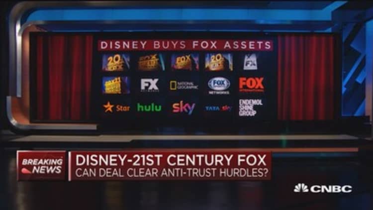 Disney-Fox probably an easier deal to sell to the DOJ: Former Deputy AG