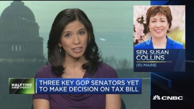 Three key senators yet to make decisions on GOP tax bill
