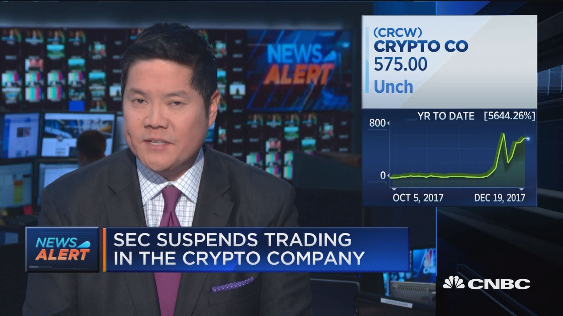 SEC temporarily suspends trading in the Crypto Company