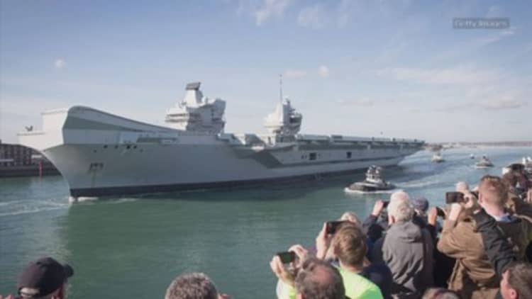 Britain's new $4 billion warship has a leak