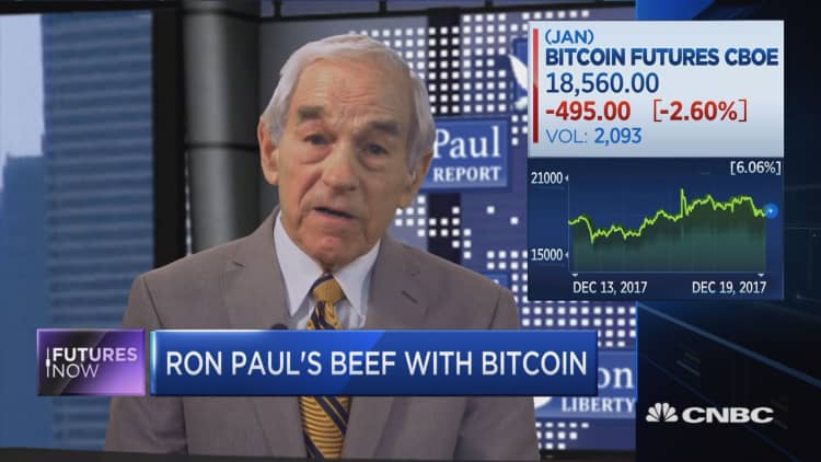 Ron Paul sees big bubble in bitcoin 