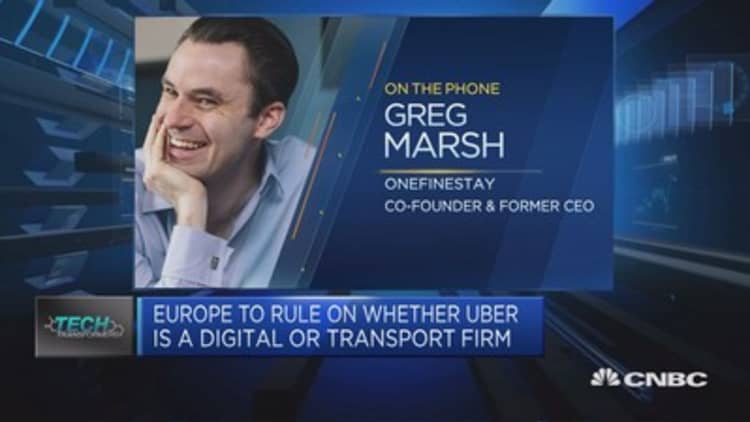 EU ruling on Uber unlikely to have short-term impact: Onefinestay CEO