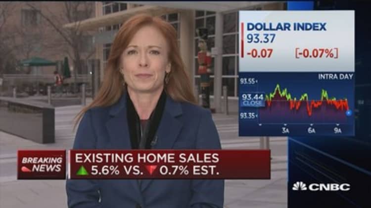 Existing home sales up 5.6% in November