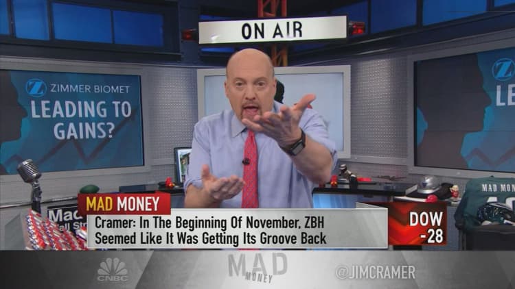 Cramer says Zimmer Biomet is becoming a buy thanks to its new CEO