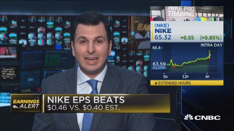 Nike earnings beat forecasts on top and bottom lines