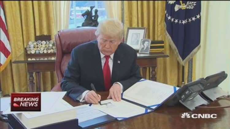 President Trump signs missile and funding bills