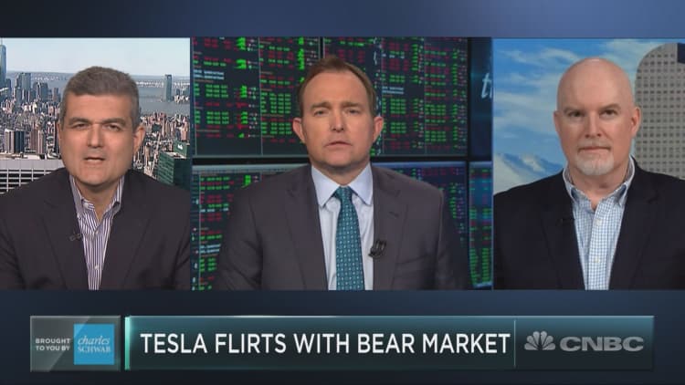 Tesla’s back in a bear market. Do you dare buy?