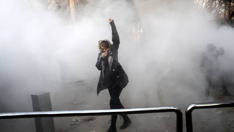 Political protests in Iran leave at least 20 dead