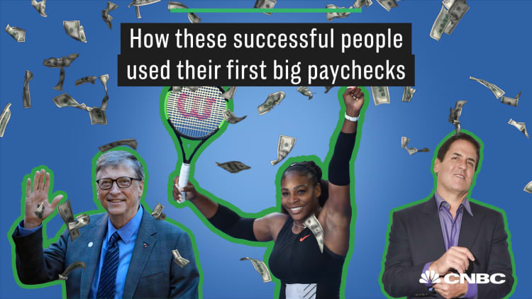 How Bill Gates, Serena Williams, Mark Cuban and others spent their first big paychecks