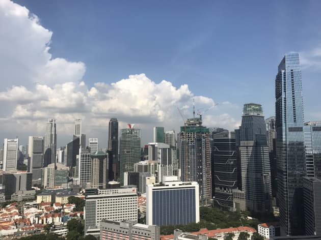 CNBC: horizonte de Singapur durante el día