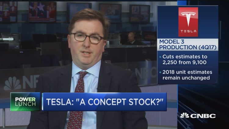 Here's why Telsa is a 'concept stock': Analyst