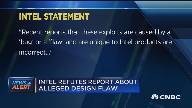 Intel refutes report about alleged design flaw